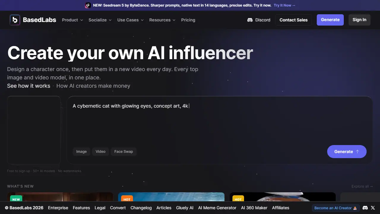 BasedLabs.ai - zrzut strony