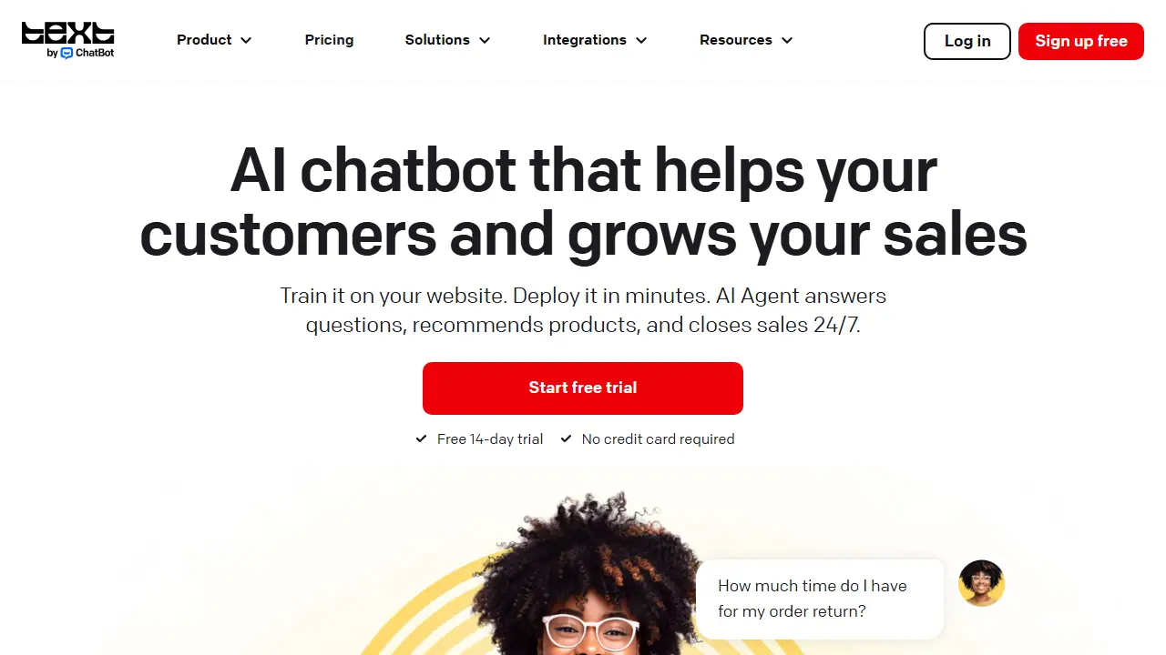 ChatBot.com - zrzut strony