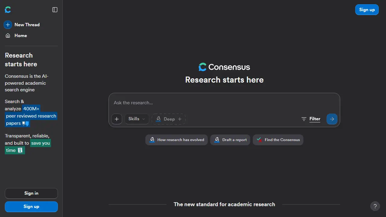 Consensus - zrzut strony