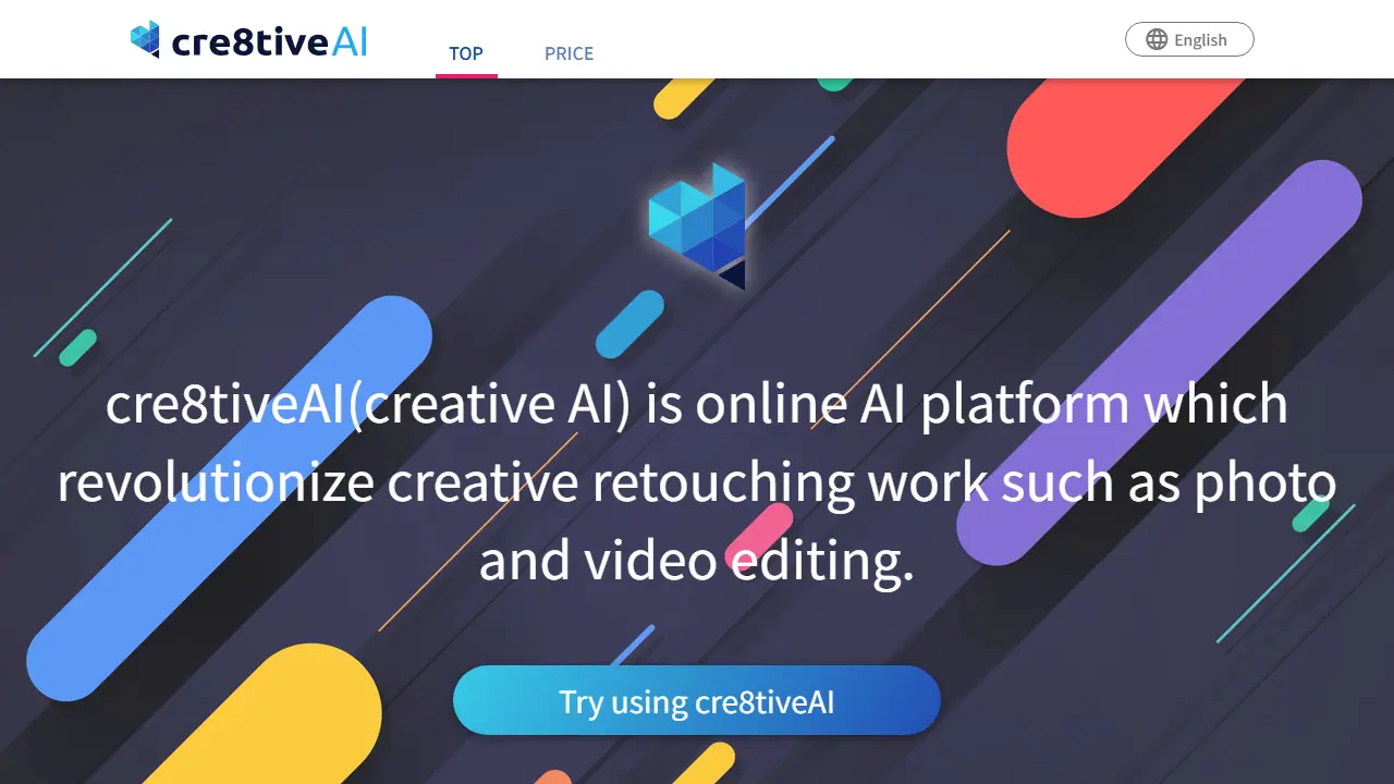 cre8tiveAI - zrzut strony
