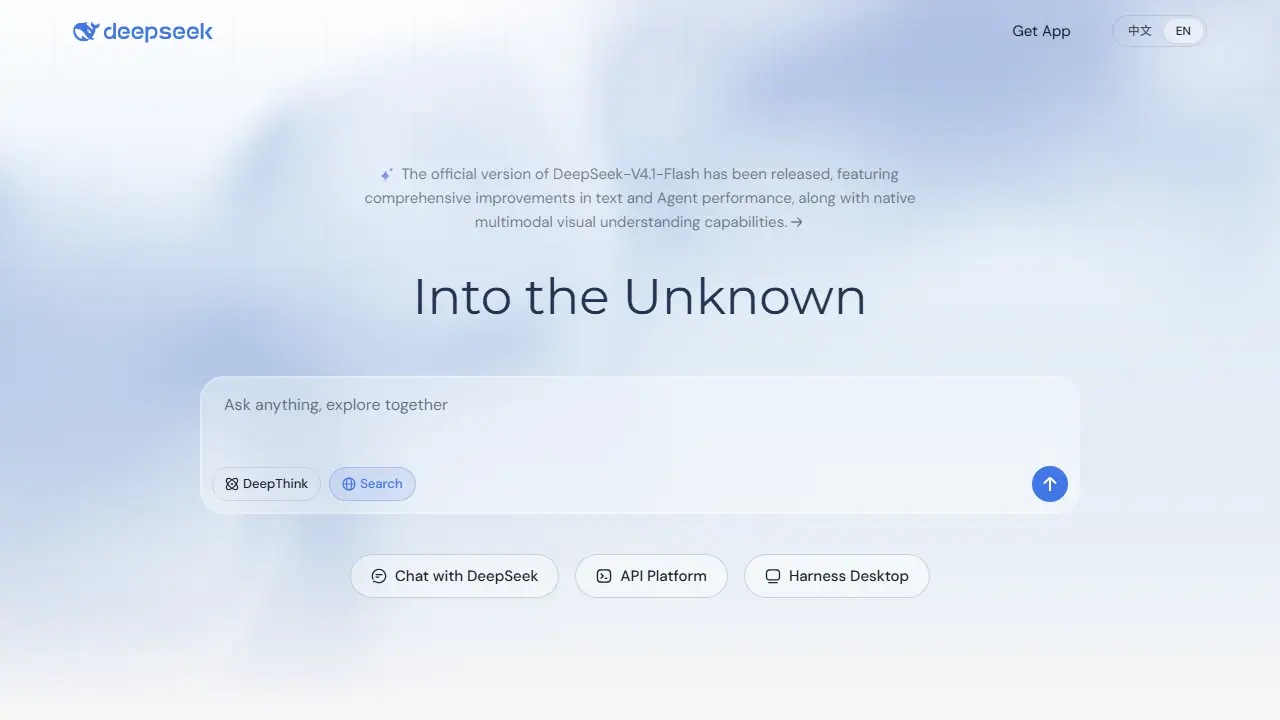 DeepSeek - zrzut strony