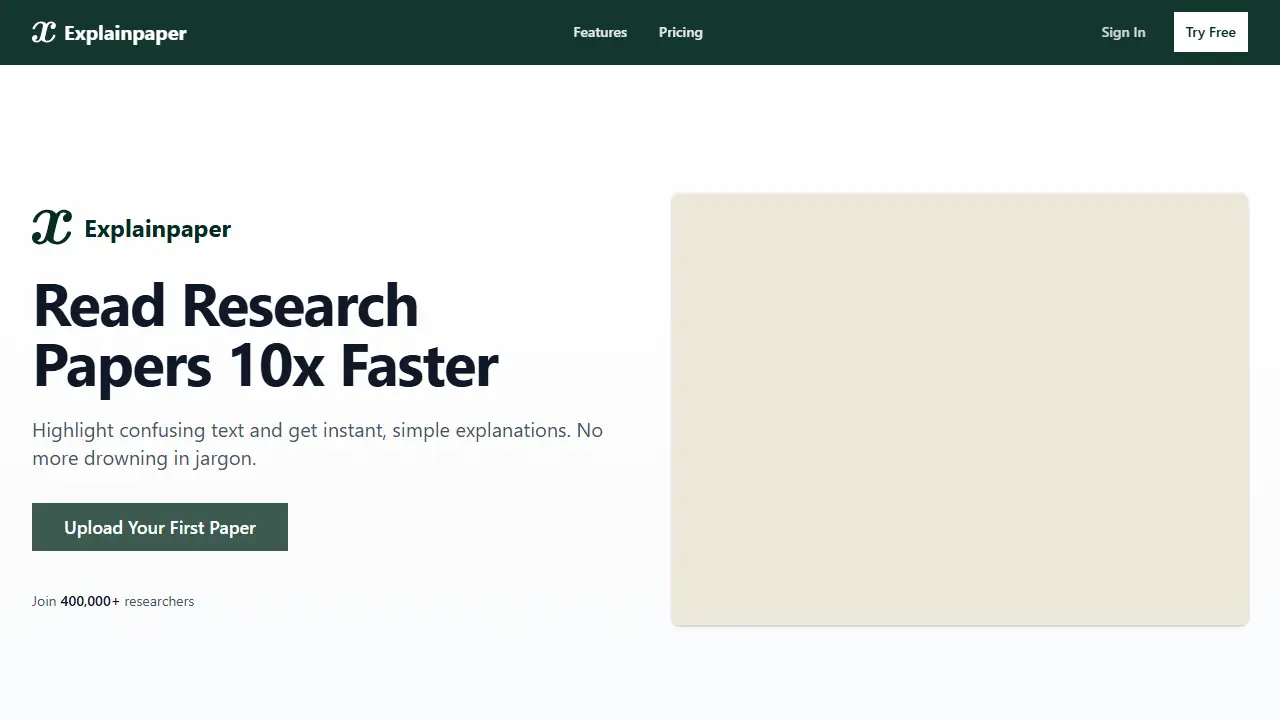 Explainpaper - zrzut strony