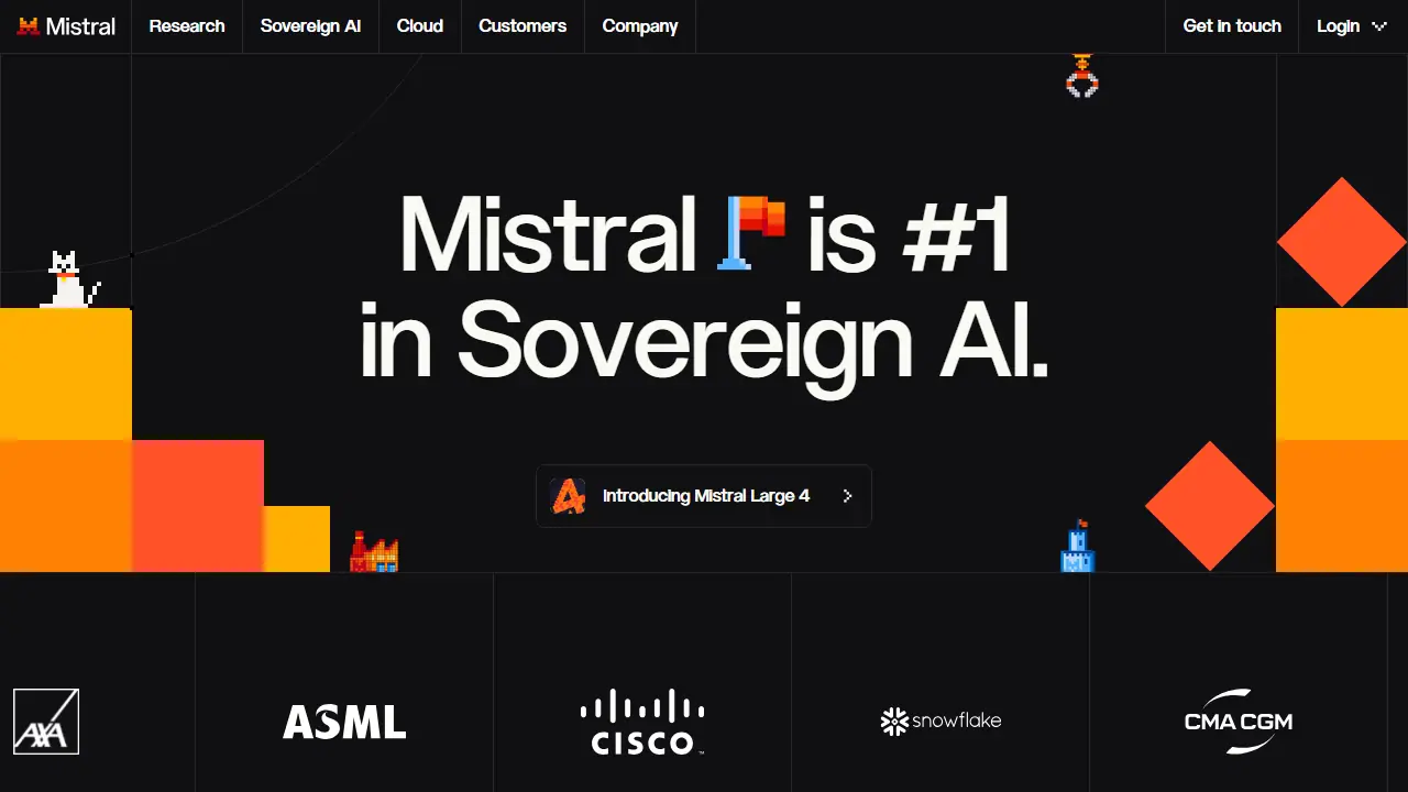 Mistral - zrzut strony