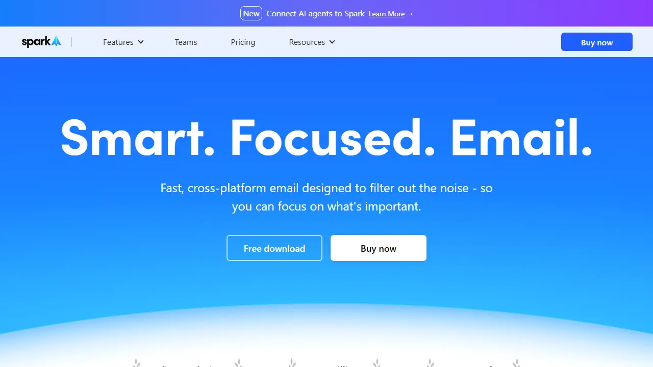 Spark Mail - zrzut strony