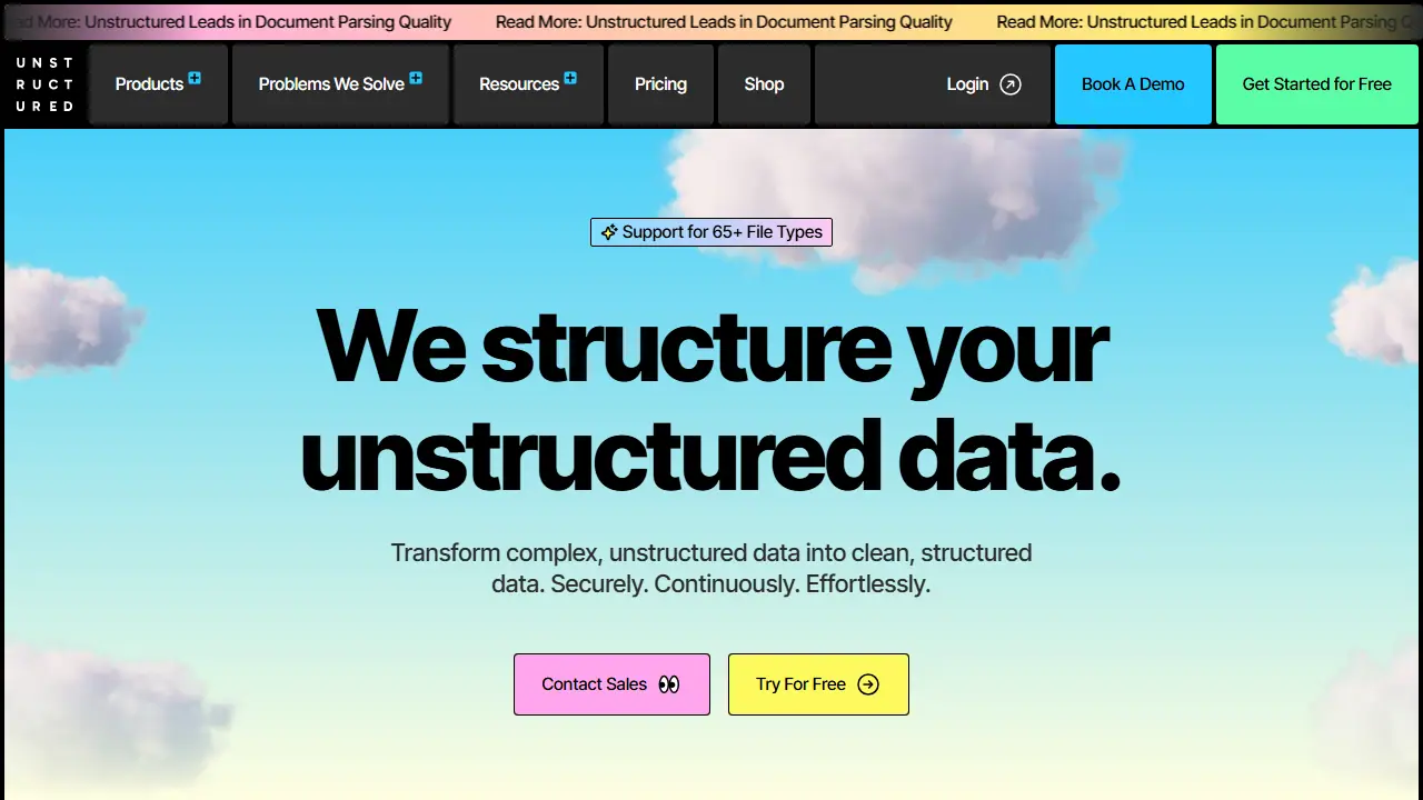 Unstructured - zrzut strony