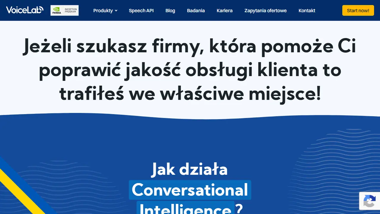 VoiceLab - zrzut strony